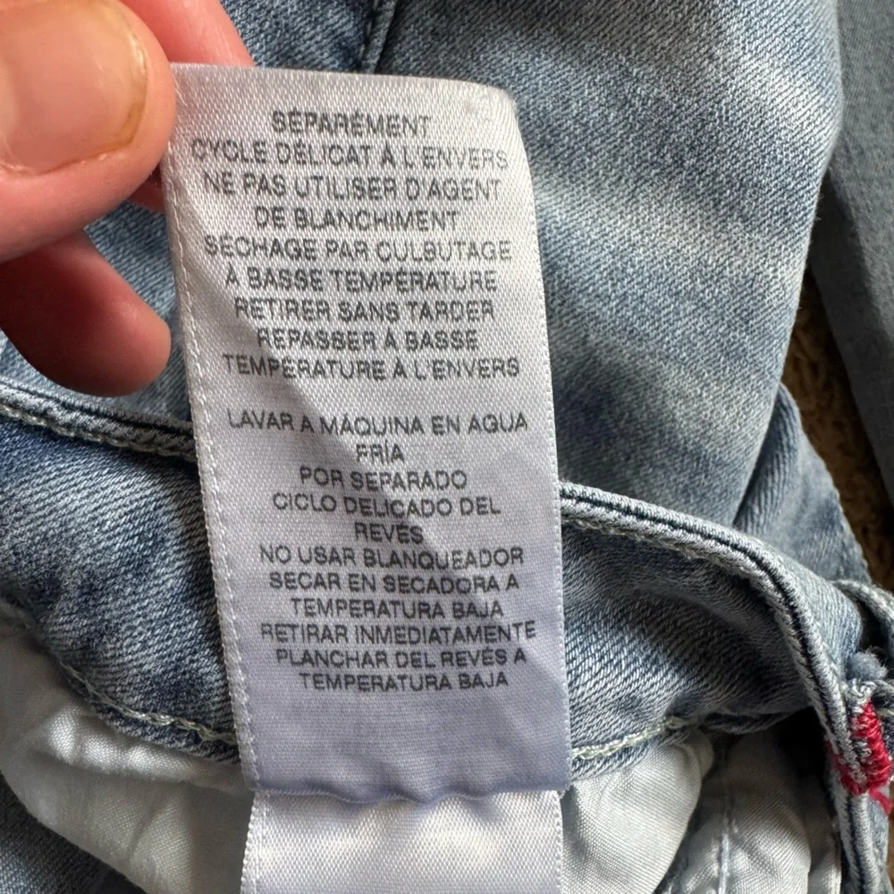 True Religion Halle High Rise Super Skinny Jeans Light Blue size 30 - Picture 13 of 14